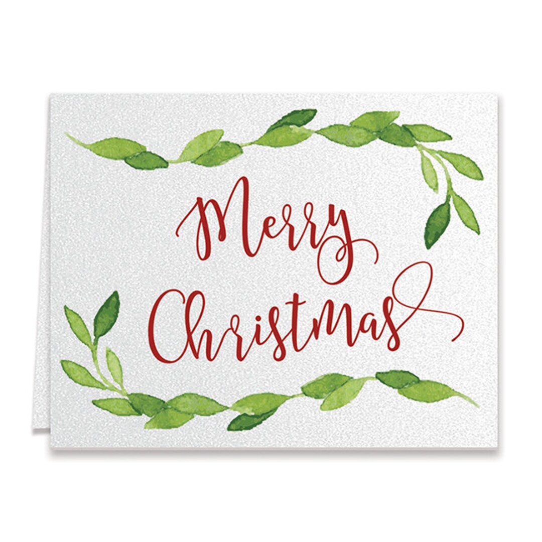 Merry Christmas Vines Holiday Cards Boxed With Envelopes, Classicboxed