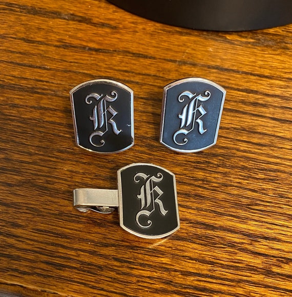 Swank Calligraphy Cufflinks. (R) - image 1