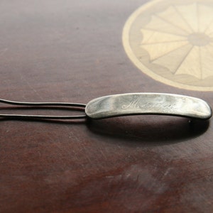 Sterling Silver Vintage Hair Barrette. Personalized with the name Mary on it.