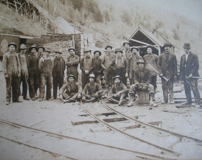 Vintage Photo With Kellogg Idaho Railroad Workers and or Miners. Etsy