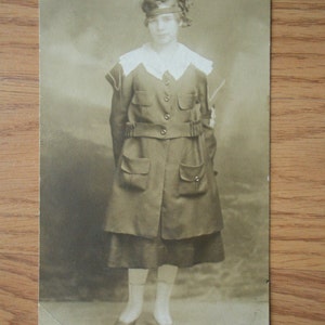 Vintage photo/post card of woman