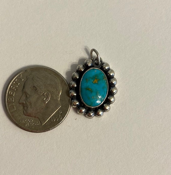 Turquoise Pendant in Sterling