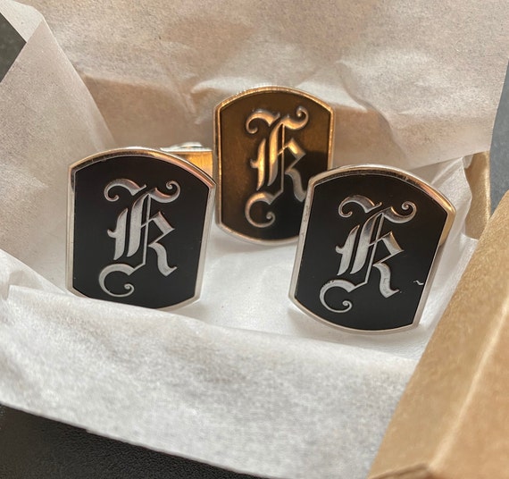 Swank Calligraphy Cufflinks. (R) - image 3