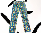 90s Tripp NYC Psychedelic Printed Denim Pants Jeans Tie Dye Fractals LSD Size 5 Rocket Ship Tag Rave Club Kid Acid Cyber