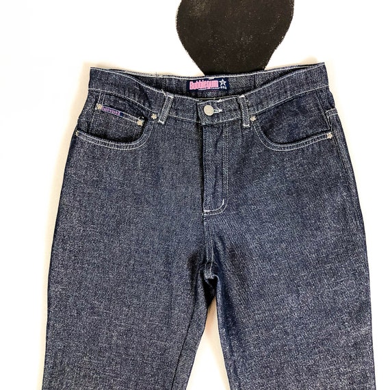 90s Bubblegum Glitter Jeans / Denim / Y2k / Sparkle / Flare 90s Bubblegum Glitter Jeans / Denim / Y2k / Sparkle / Flare