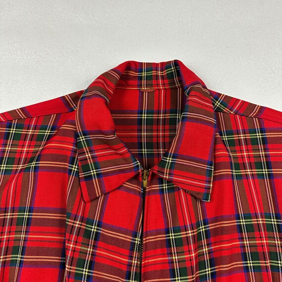 1940s Zero King Sports Apparel Mens Red Plaid Woo… - image 2