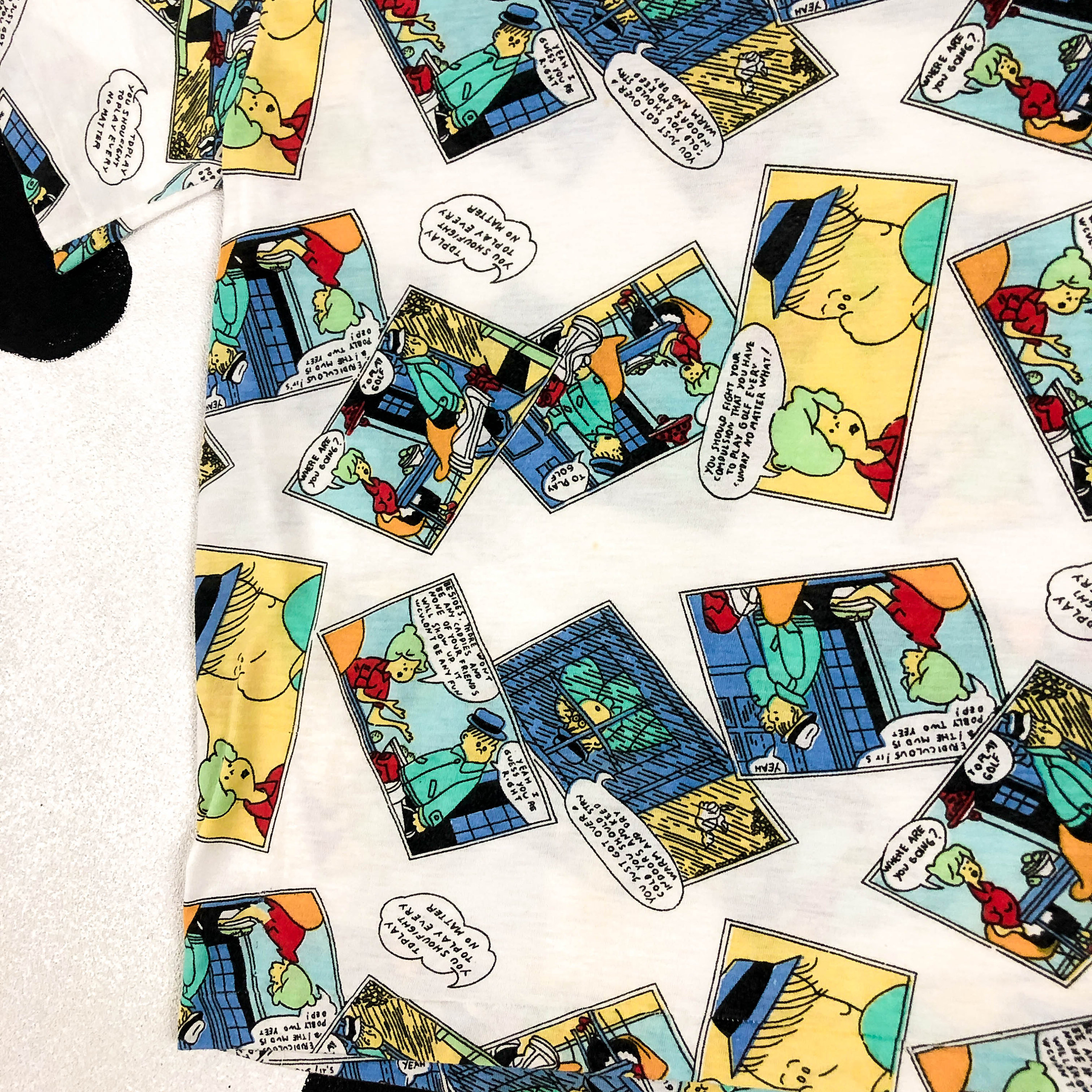 80s 90s Allover Comic Book Print T Shirt / Novelty / Cartoon / Etsy