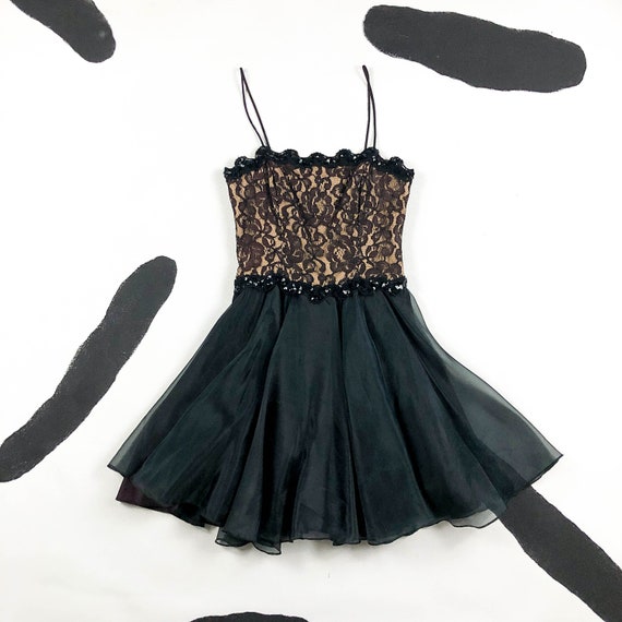 open lace back dress Bow Strap Bustier Midi Dress main image 0