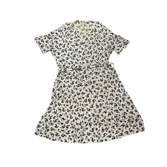 1940s Vintage Lane Bryant Rayon Jersey Novety Print Bow and Daisy Print  Dress / Ribbons / Banner / XXL / Plus Size / Day Dress / Volup / 16 - Etsy