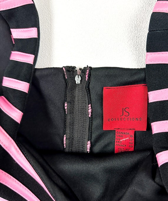 y2k JS Collections Pink and Black Fitted Tank Top… - image 2