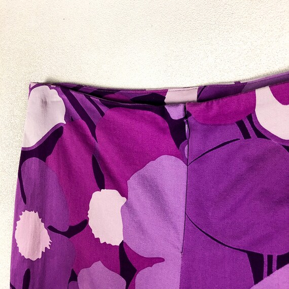 90s Express Purple Floral Capri Pants  / Cropped … - image 4