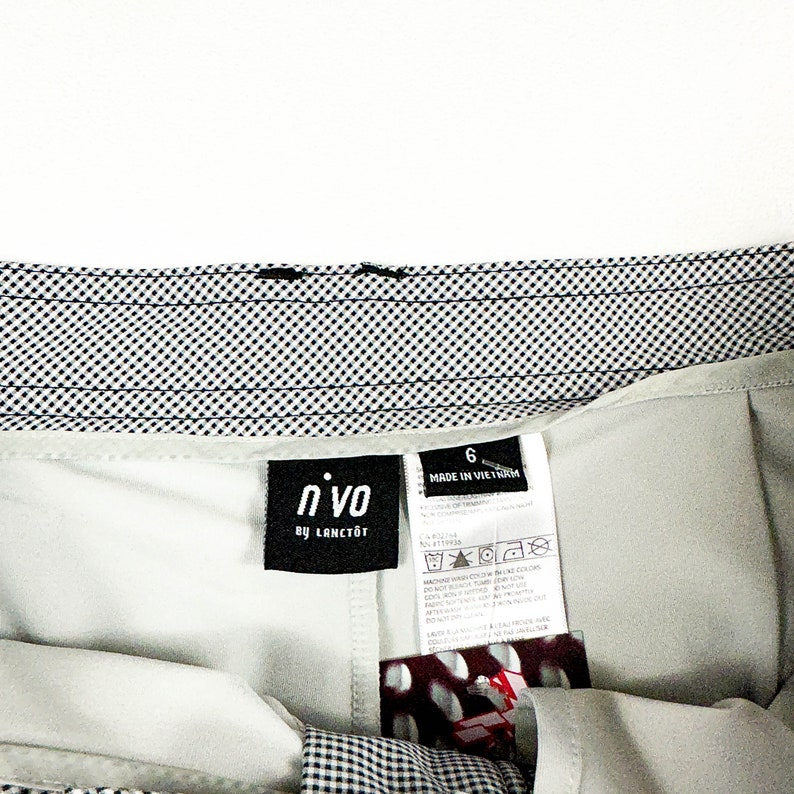 Y2K Black and White Gingham Mini Skirt / Skort / Butt Ruffles / Back Pleats / Pleated / Athletic / Size 6 / Monochromatic / Op Art / M / 00s image 4