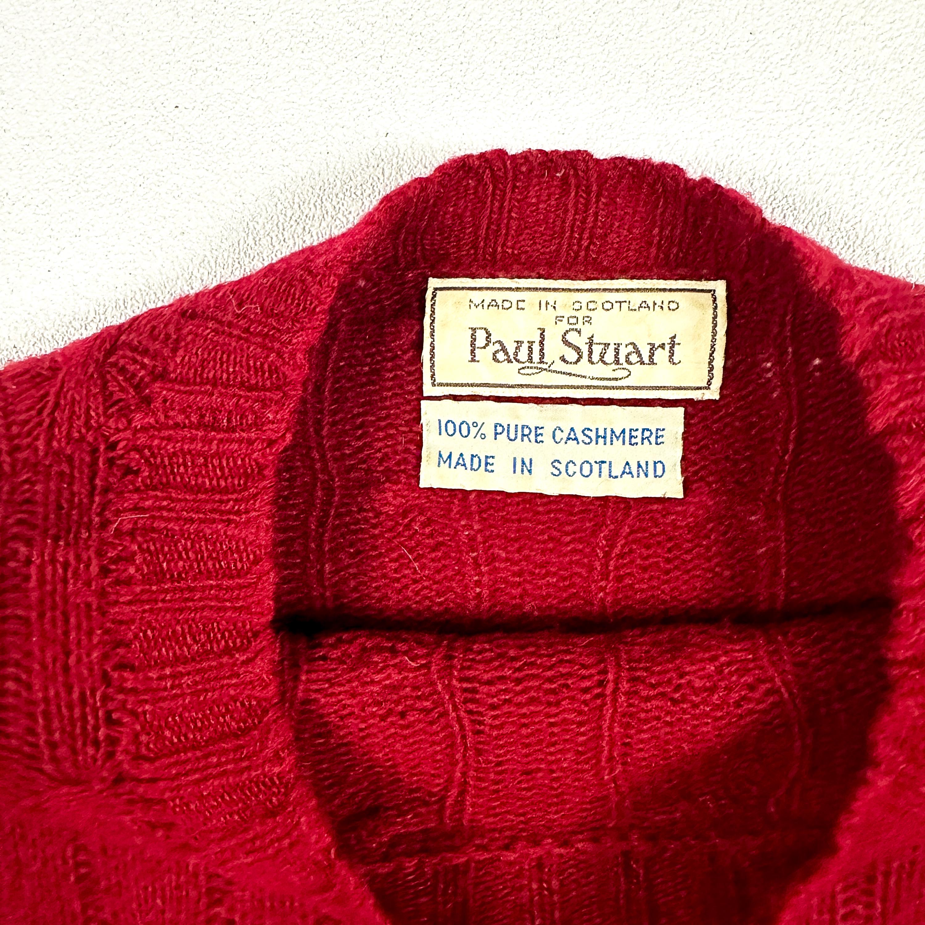 Paul Stuart ポールスチュアート カシミヤ スコットランド製 ニット 