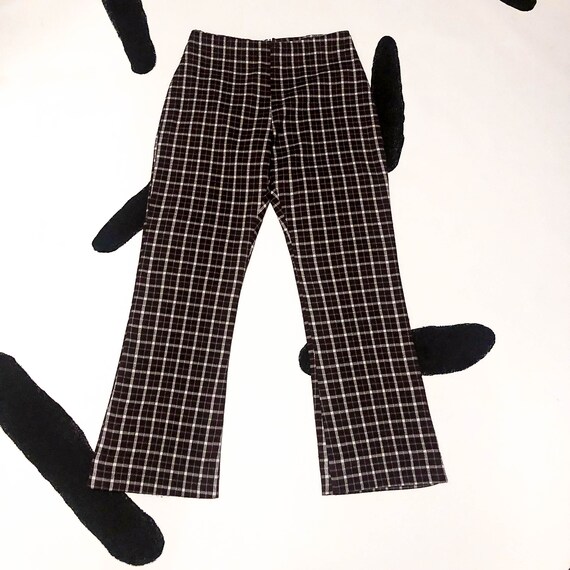 bootcut plaid pants