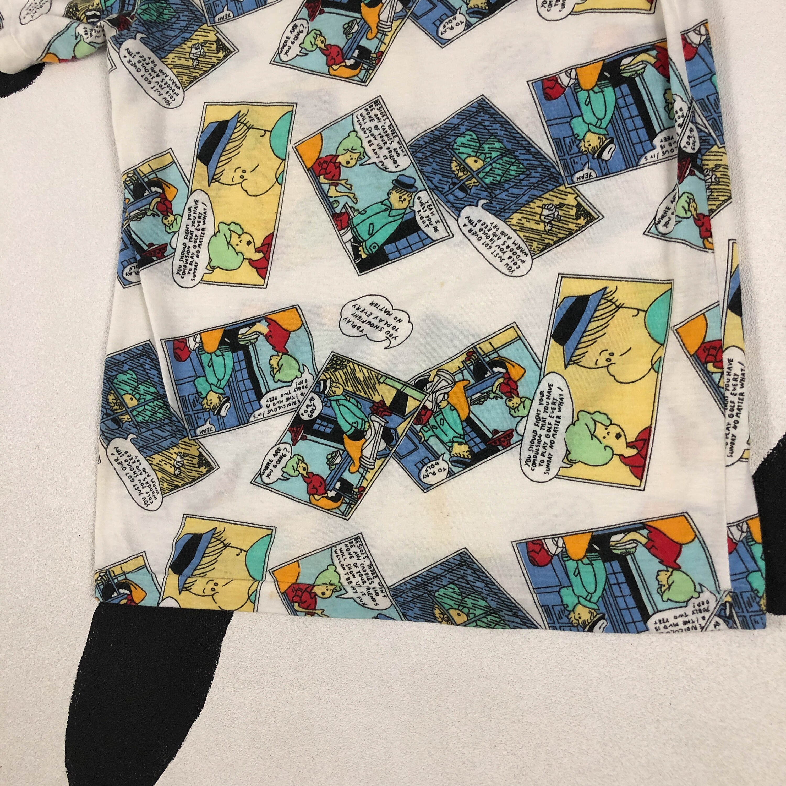 80s 90s Allover Comic Book Print T Shirt / Novelty / Cartoon / Etsy