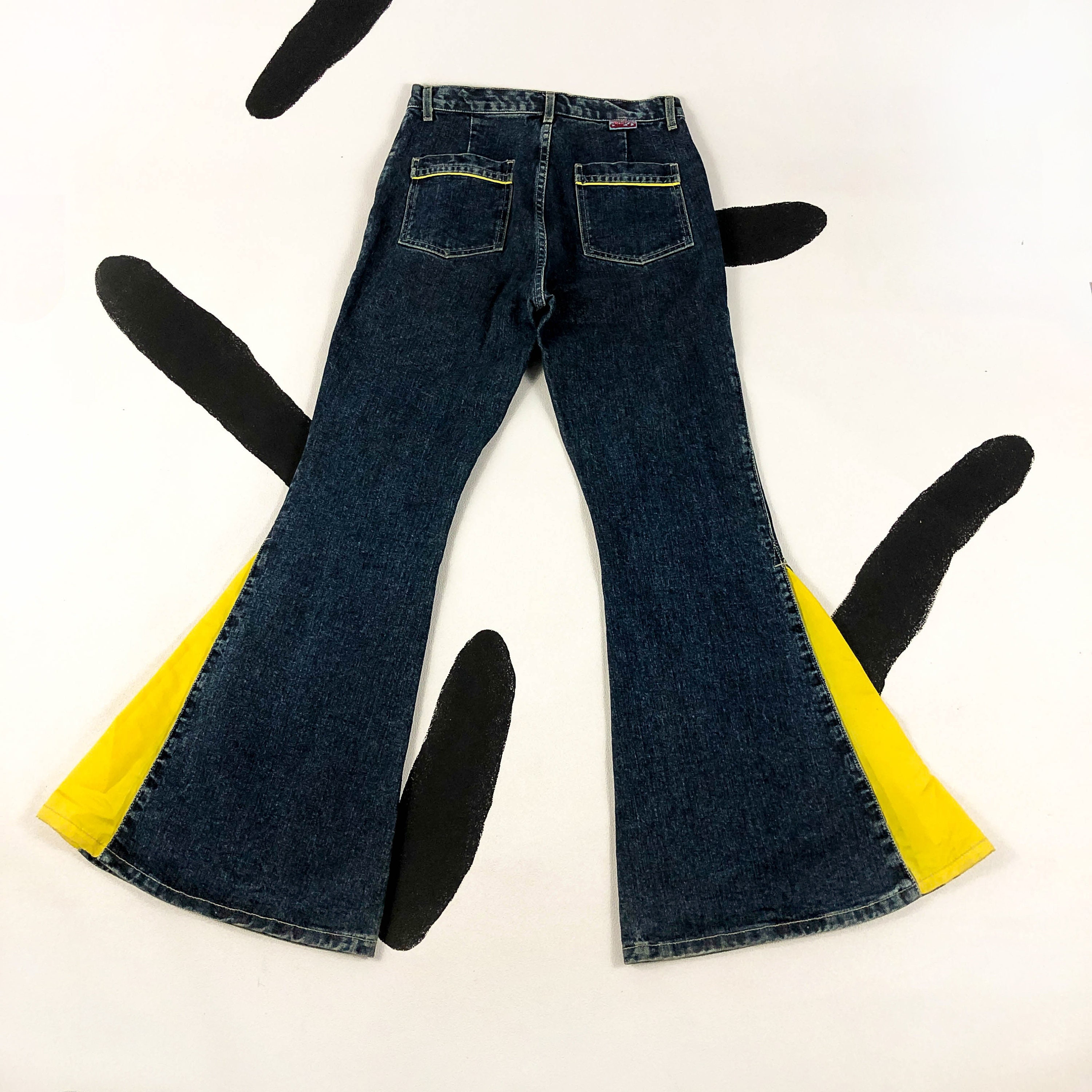 90s JNCO Jeans / Girly Stuff Mega Flares / Bell Bottoms