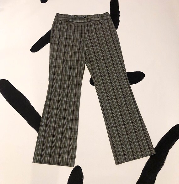 bootcut plaid pants