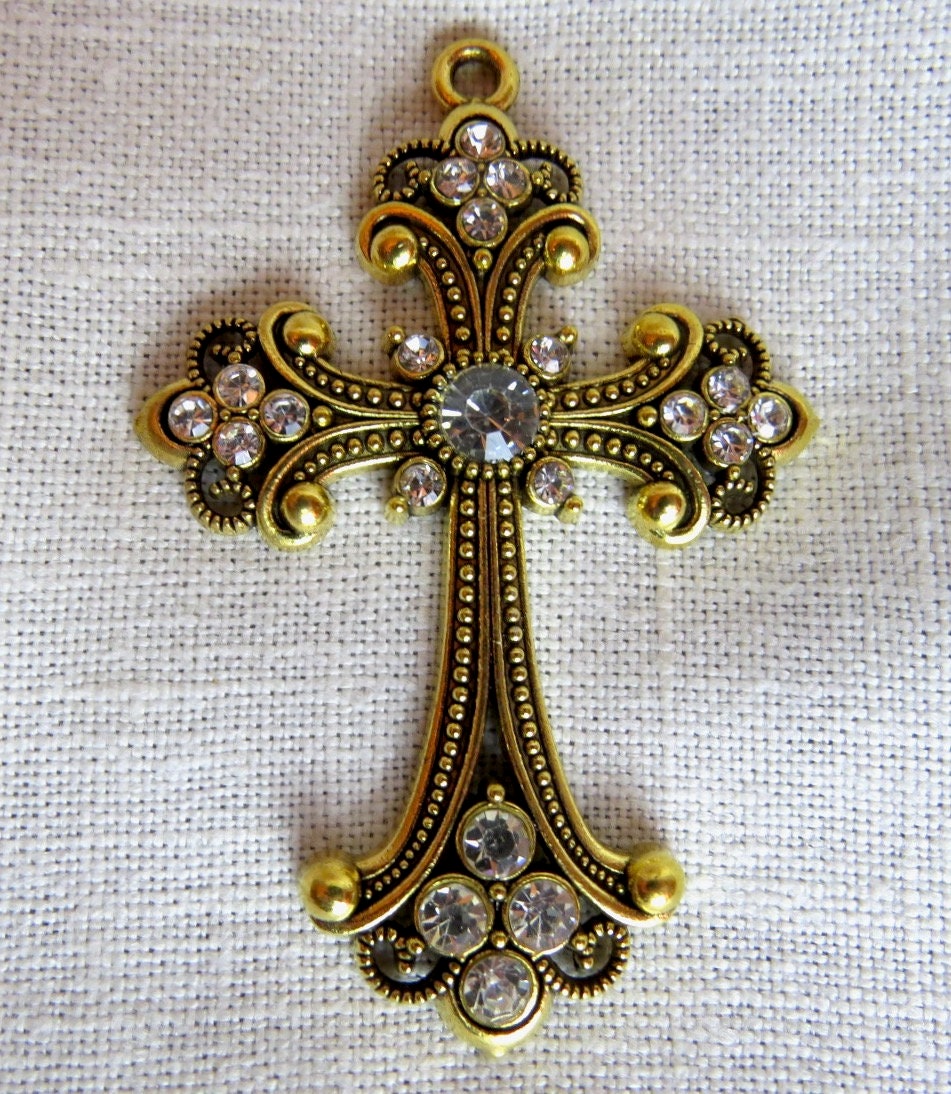 CROSS Pendant One Christian Cross Pendant Silver and - Etsy