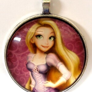 Rapunzel Pendant, Princess Pendant, Bubblegum Jewelry, 43mm