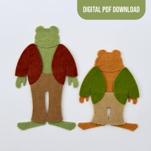 Toad and Frog Felt Pattern PDF | Classic Children’s Book Felt Set | Storytelling & Pretend Play