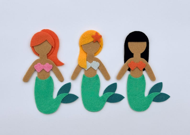 Mermaids PDF | Mini Bundle | Felt Pattern | Children Classic Book Craft ...