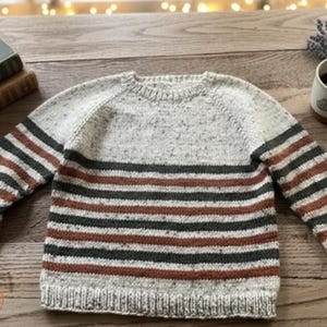 Gedraaide handgebreide kleding | Breipatroon raglantrui van boven naar beneden PDF | Maten baby tot tiener | Digitale download