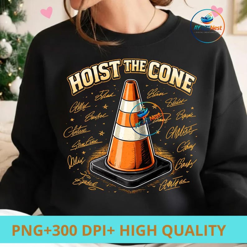 Iza el cono PNG: Divertido cono de tráfico, humor, broma de construcción, PNG, meme de obras viales, diseño de humor sobre seguridad (descarga digital) imagen 4