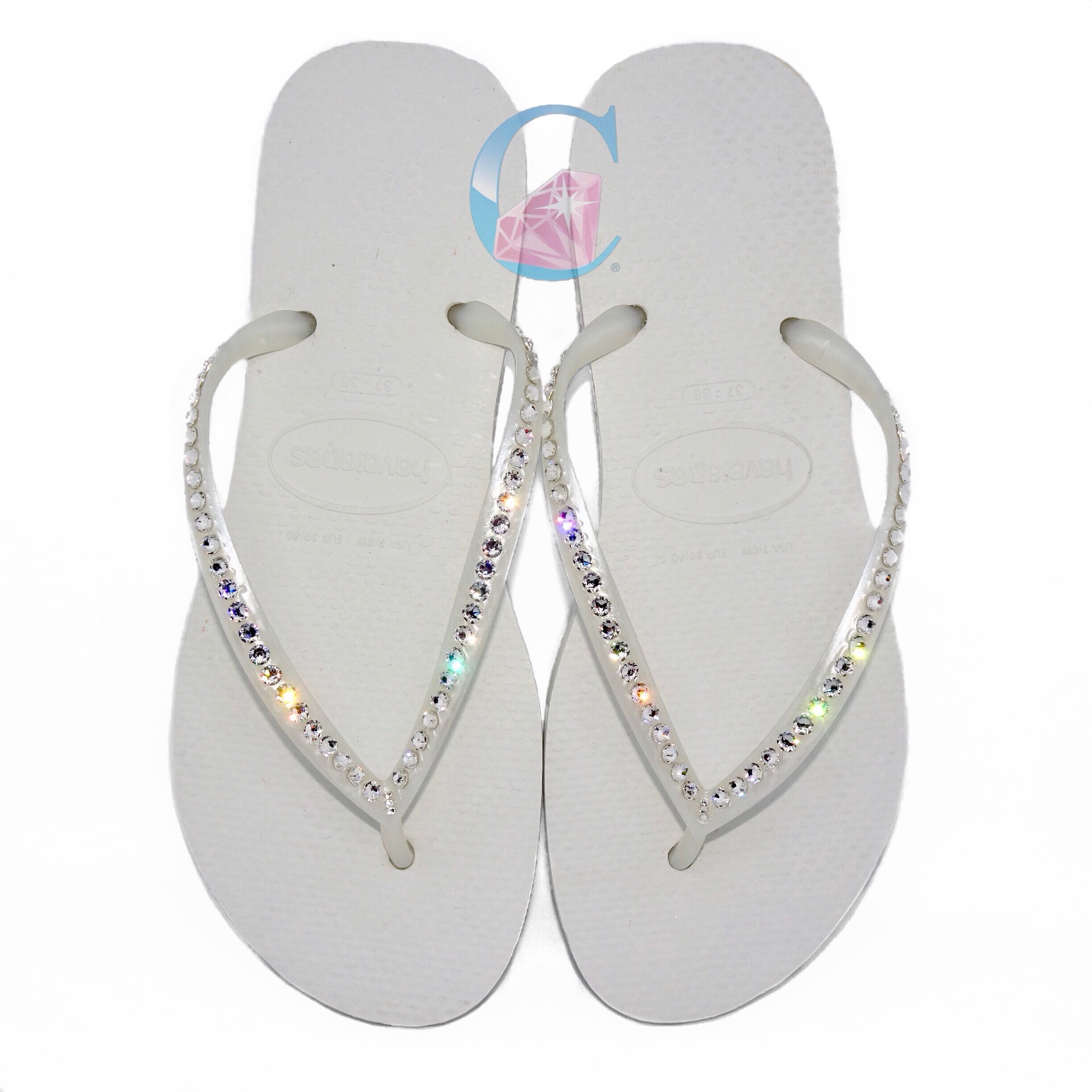 bling havaianas flip flops