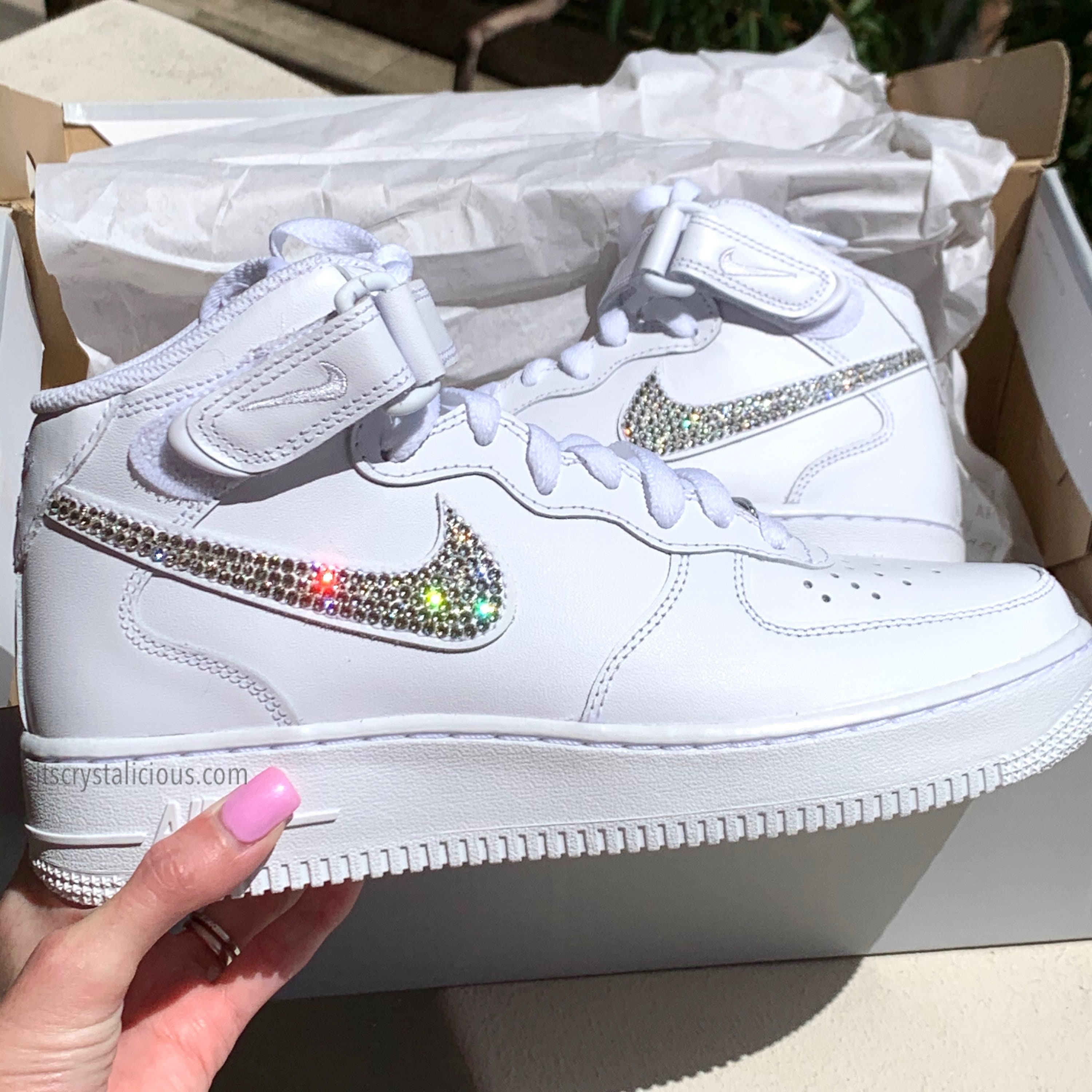 Bling nike air force - Etsy Nederland