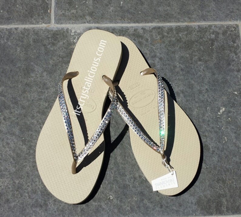 havaianas with bling