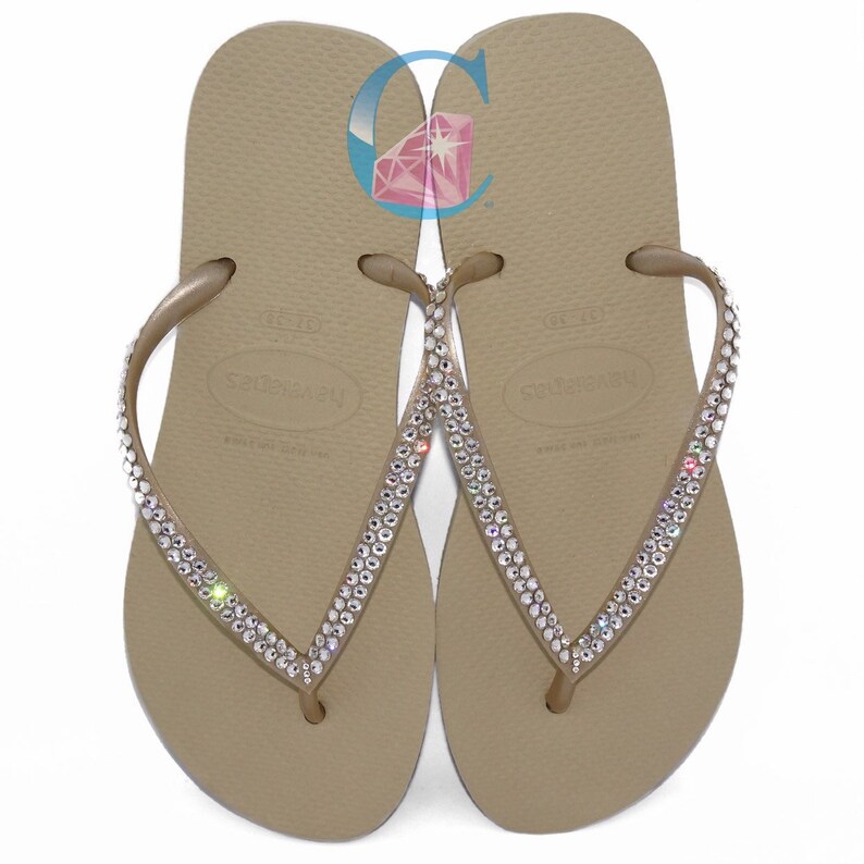 havaianas with bling