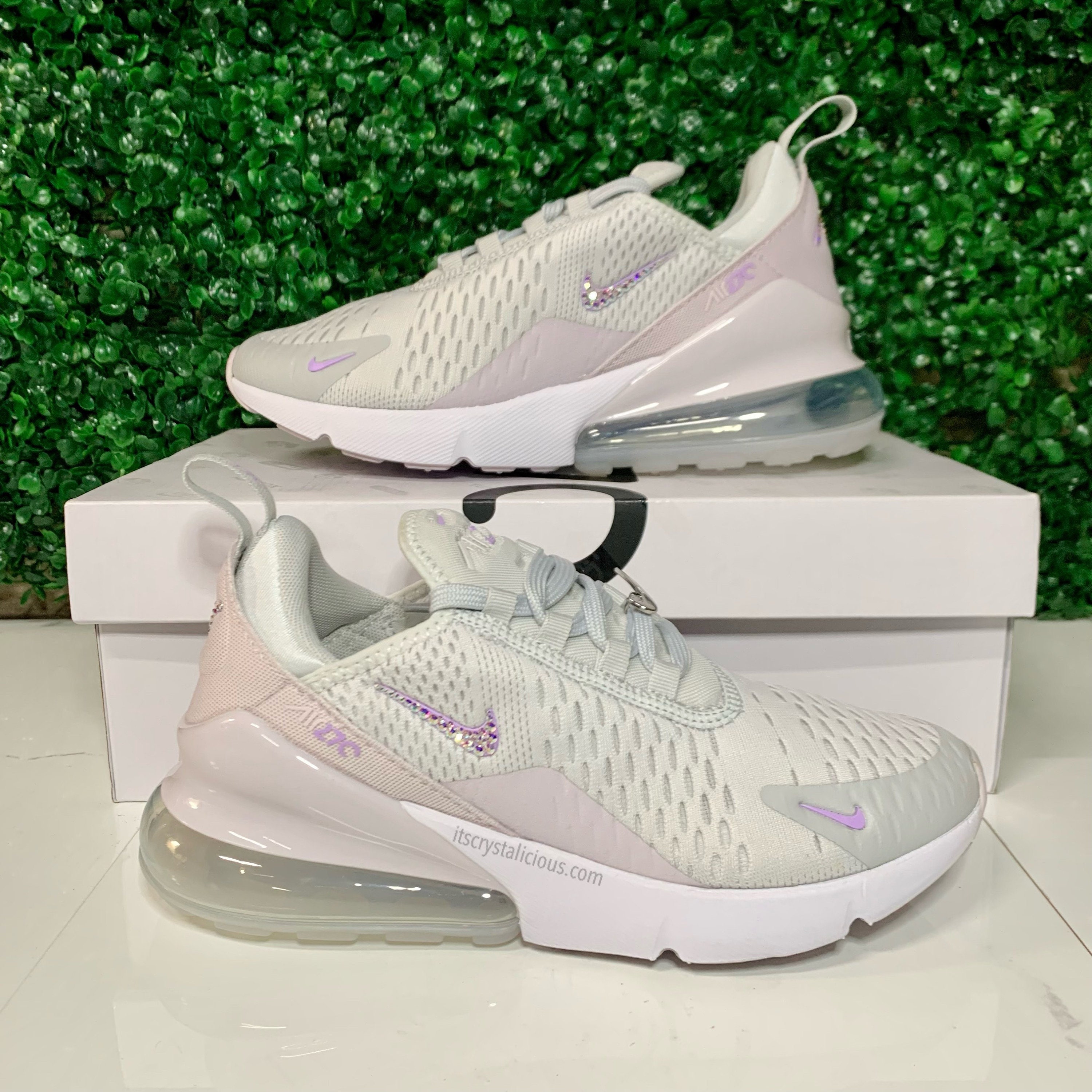 Crystal embellished Nike Air Max 270 Dust/Lilac | Etsy