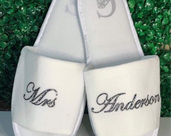 pantofole sposa personalizzate