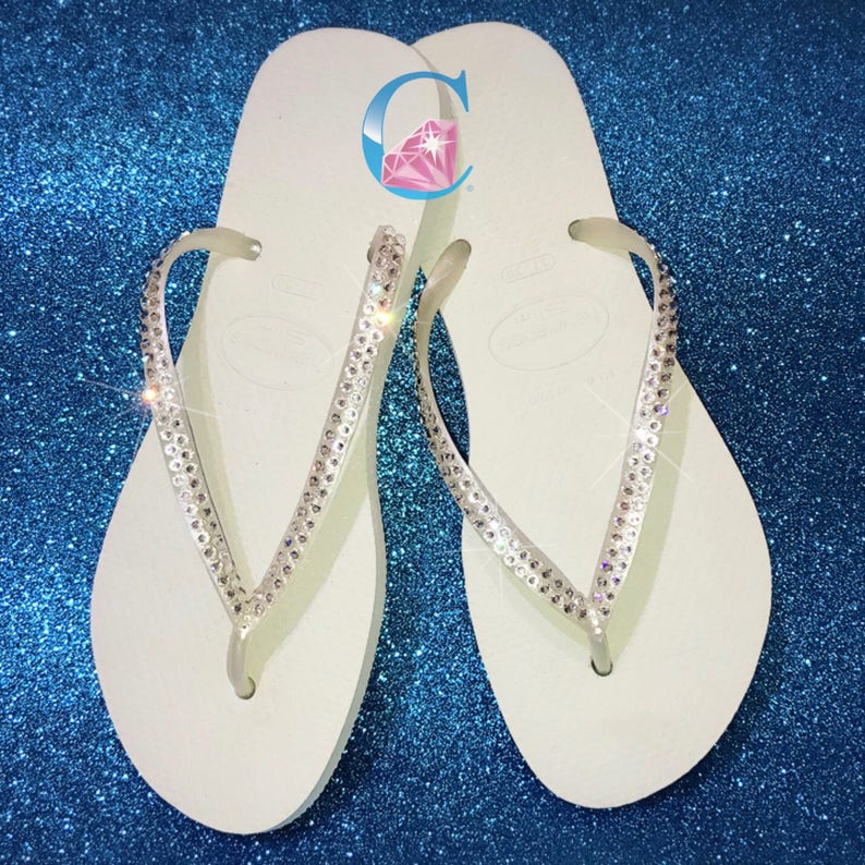 havaianas with bling