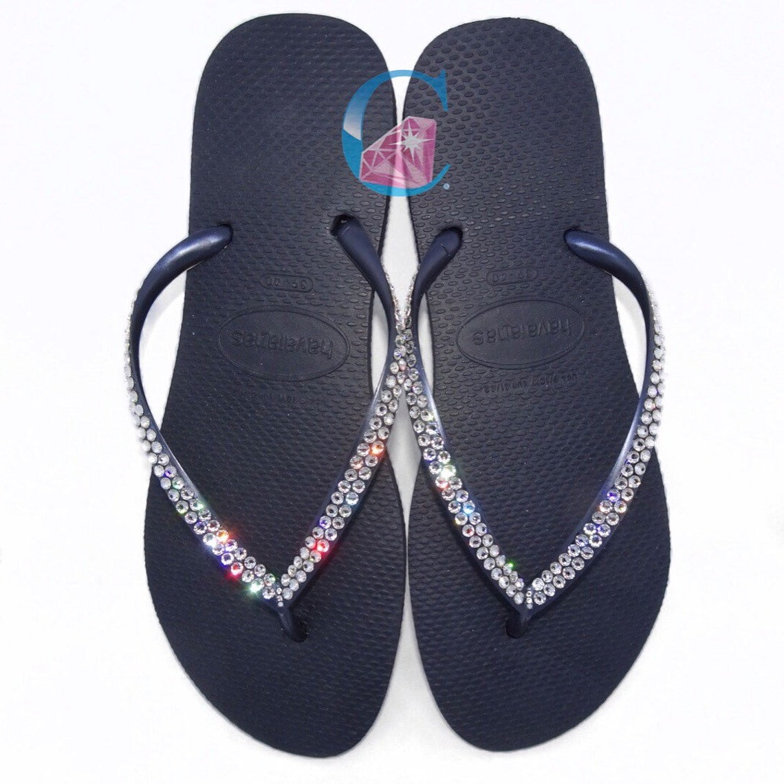 havaianas black crystal