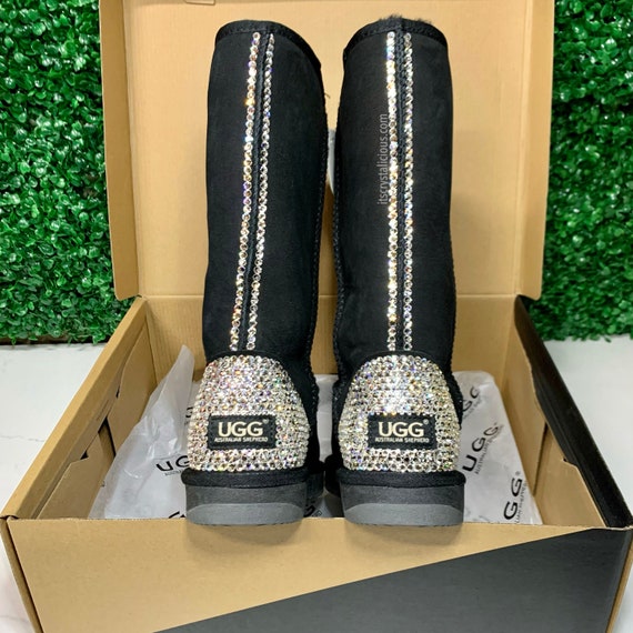 Australische schapenvacht Ugg laarzen op maat verfraaid met - Etsy Nederland
