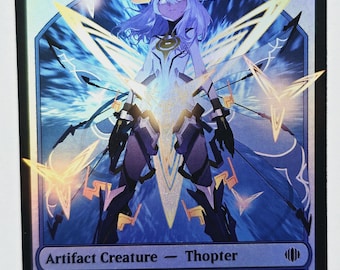 Thopter Token by KG 01 Foil | Altered Art Custom | EDH Playtesting | Proxy Card
