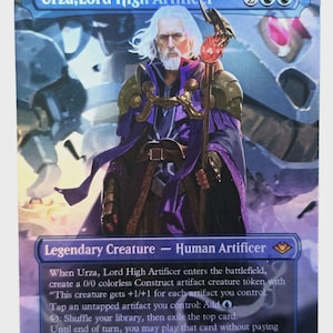 Urza, Lord High Handwerker von KG Foil | Veränderte Kunst Individuell | EDH Testspiel | Proxy-Karte