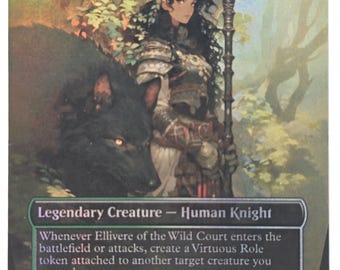Waifu Ellivere of the Wild Court 01 Foil | Altered Art Custom | EDH Playtesting | Proxy Card