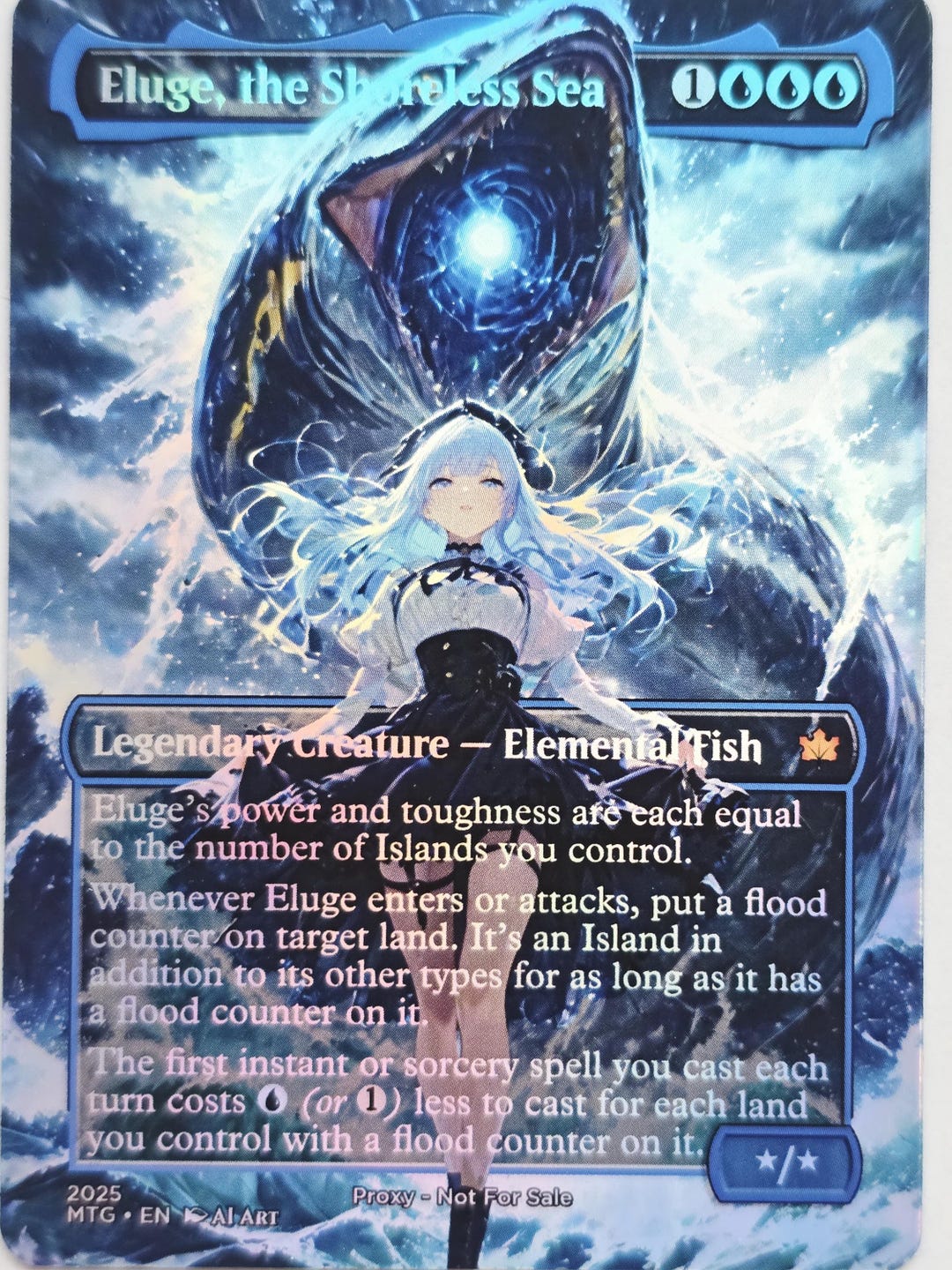 Shoreless Seas Eluge, the Shoreless Sea by AA 01 Foil | Altered Art Custom | EDH ...