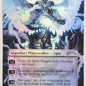 ugin card sleeves Ugin, the Spirit Dragon | Promotional sleeve and handle your cards without risking smudges and fingerprints Katomula 100 MTG Card Sleeves