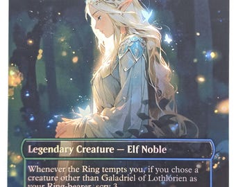 Comic Galadriel of Lothlorien Foil | Altered Art Custom | EDH Playtesting | Proxy Card