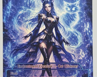Waifu Enduring Curiosity Foil | Altered Art Custom | EDH Playtesting | Proxy Card