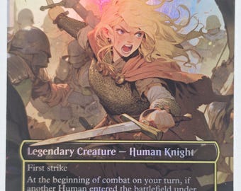 Comic Eowyn, Shieldmaiden Foil | Altered Art Custom | EDH Playtesting | Proxy Card