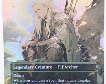Comic Legolas, Master Archer Foil | Altered Art Custom | EDH Playtesting | Proxy Card