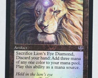 Lion's Eye Diamond Foil | Altered Art Custom | EDH Playtesting | Proxy Card