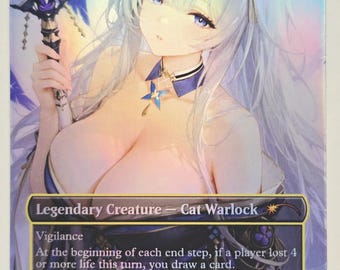 Y'shtola, Night's Blessed by OL 01 Foil | Altered Art Custom| EDH Playtesting | Proxy Card