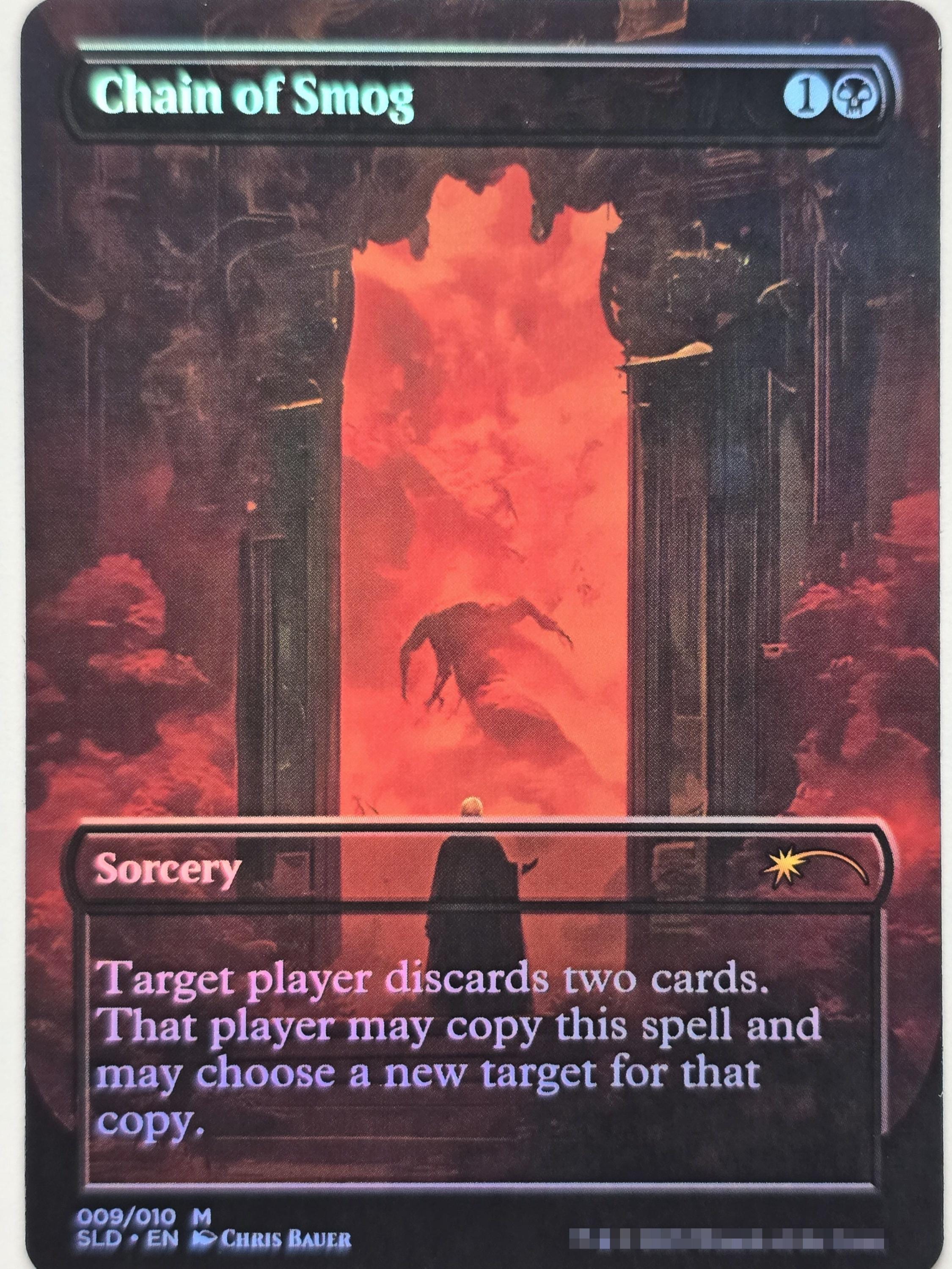 Chain of Smog by CB 01 Foil | Altered Art Custom | EDH Playtesting