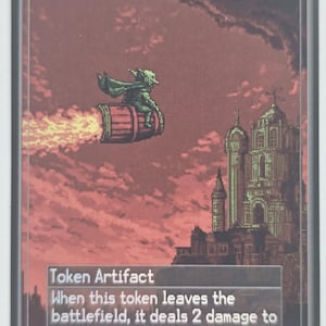 Pixel Style Munitions Token Foil | Altered Art Custom | EDH Playtesting | Proxy Card