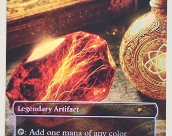 Mox Amber by CB 01 Foil | Altered Art Custom | EDH Playtesting | Proxy Card